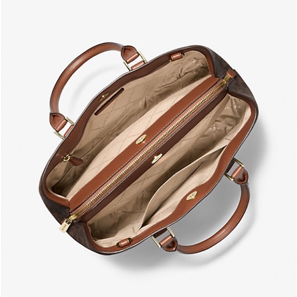 MK Savannah Large Signature Logo Satchel - Picture 4 of 7